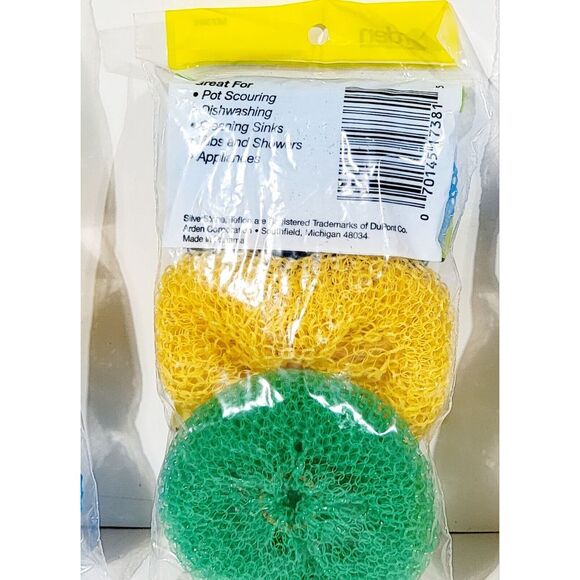 New - Kitchen Dish Pot Pan Plastic Mesh Scouring Washing Cleaning Scrubber - Picture 8 of 9
